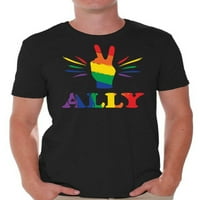 Неудобни стилове ЛГБТ съюзник риза Графична тениска за мъже приятели на гейовете семейство от гейове мъже тениска горда татко риза