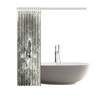 Музикален микрофон баня водоустойчив плат за душ завеса