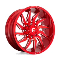 D Saber 1ET 124.3CB Candy Red Milled Wheel