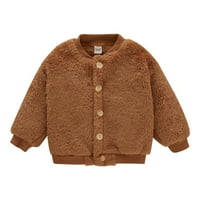 Adviicd Boys 'Tightwear Jackets & Coats, свързващи детското подплатено палто малко дете деца деца бебета момичета солидни коралови фермери палто