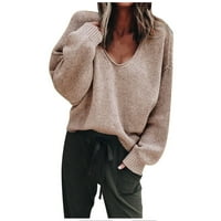 Плюс зимни палта за жени жени с мека топла топли пуловери отгоре комфортен дълъг ръкав лек суичър ежедневно мода солидна плюс размер дамско палто дамско зимно палто дълги дизайнерски якета
