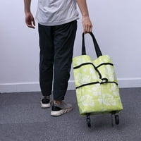 Сгъваема сгъваема чанта за пазаруване с колела пазаруване колички с колички с колички с сгъваеми пазарни колички за пазаруване на чанта за пазаруване