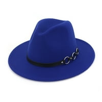 Мъже и жени реколта широка шапка с ръб с колан регулируема външни шапки бейзболни шапки сини сини