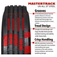 MasterTrack Un All Steel ST235 80R PLY 129L LOAD G RADIAL TRAILE TIRE - ST 235 80R