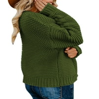 Haite жени обикновен дълъг ръкав outwear soft отворен преден жилет пуловер