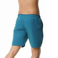 Fabiurt Men's Sports Shorts Летни Мъжки прохладни и удобни бързо изсушаване на модни ежедневни къси панталони Фитнес панталони, бягащи панталони, светло синьо