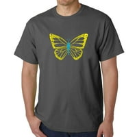 Тениска на мъжкия словен арт - пеперуда