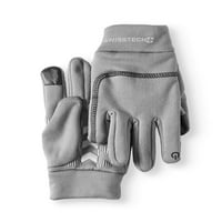 Швейцарска + техническа младежка ръкавица за ски ръкавица с отразяващ печат, текстови пръсти и силиконови ръкохватки за длани
