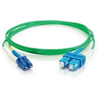 C2G LC -SC OS Duple едномоден PVC оптичен кабел - зелен - патч кабел - FT - зелено