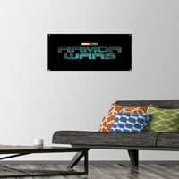 Marvel Armor Wars - Плакат за стена с лого с pushpins, 14.725 22.375