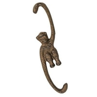 Симулация на хемотон S-образна форма на Gibbon Iron Hook Clothes Hooks Hat Haller Организатор за домашна градина