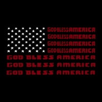 Тениска на поп арт момче -арт арт - Бог да благослови Америка