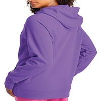 Шампион жени Powerblend Fleece Pullover Hoodie, XL, Purple Crush
