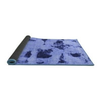 Ahgly Company Indoor Rectangle Резюме сини килими от модерна зона, 5 '7'