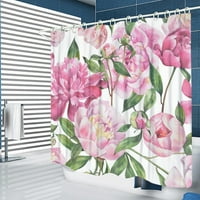 Популярна ретро флорална готина по поръчка дизайн завеса за душ персонализирана завеса за баня
