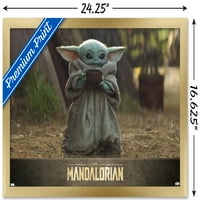 Междузвездни войни: Мандалорският - Детето с плакат за стена за супа, 14.725 22.375
