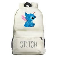 Bzdaisy Waterproof Backpack Lilo & Stitch с двойни странични мрежести джобове и 15 '' отделение за лаптоп за деца тийнейджър