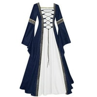 Средновековен костюм жени ренесансова рокля фея викторианска бална рокля регентски рокли 1800 рокля елфски Викинг костюм