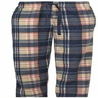 Мъжки Микрофлийс Каре мека пижама панталони с джобове-Удобни долнища Салон