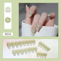 Joefnel Press On Nails Европейски фалшиви нокти преса върху нокти UV уплътнение гланцово пълно покритие приляга на нокти изкуствени фалшиви нокти нокти за жени