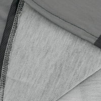 Жените палто яке плюс размер Дълъг ръкав Есен и зима случайни карирана риза средно дълъг ръкав палто джоб каре риза отгоре сиво
